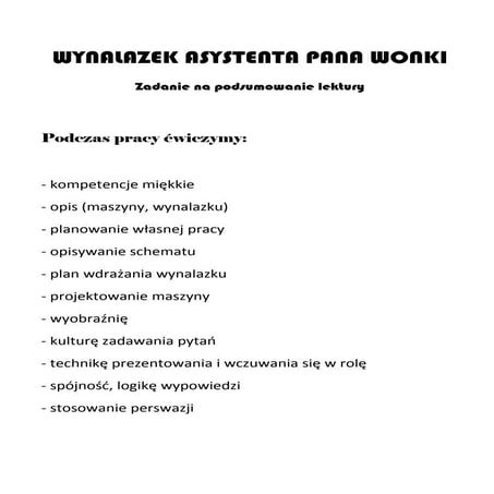 Wynalazki Willi Wonka