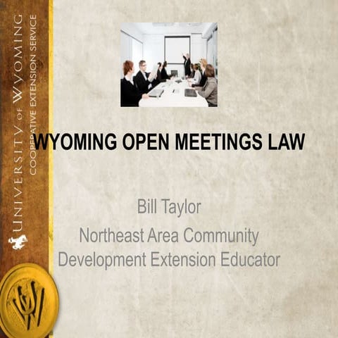 Wyoming Open Meetings Law
