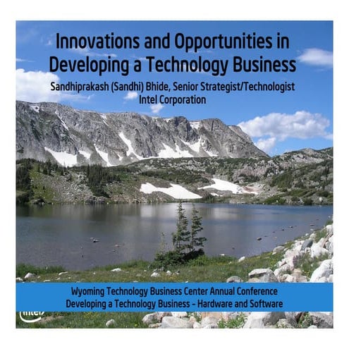 Wyoming technology business conference sandhi bhide, may 13, 2015