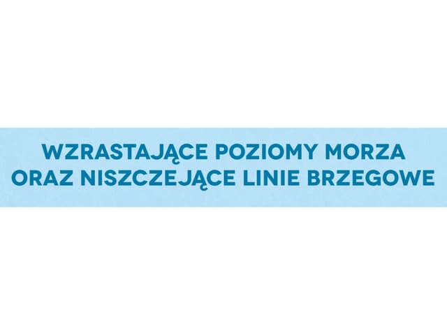 Wzrastające poziomy morza oraz nisz...