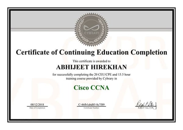RBT Test Certificate rbt-test-certificate