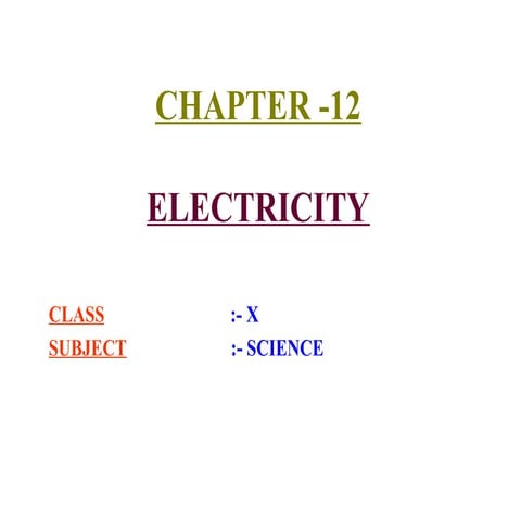 X-12-Electricity.ppt class 10th notes for students