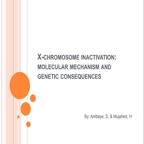 X chromosome inactivation ambaye, s. & mujahed, h.
