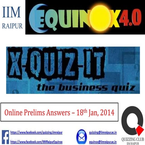 X quiz-it prelims-answers