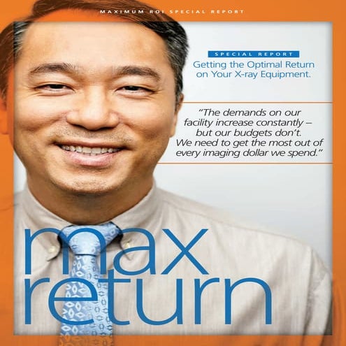Special Report: Getting the Optimal Return on X-ray Equipment