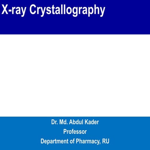 X-ray Crystallography(1).pdfhsshsgshwhsghshshshs