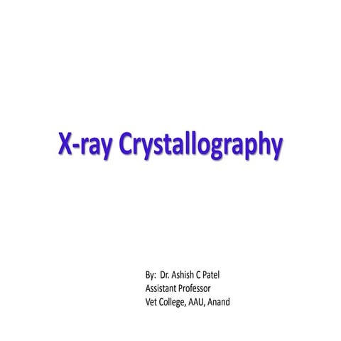 X ray crystellography