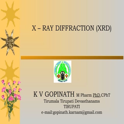 X ray diffraction