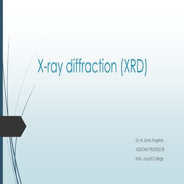 X ray diffraction
