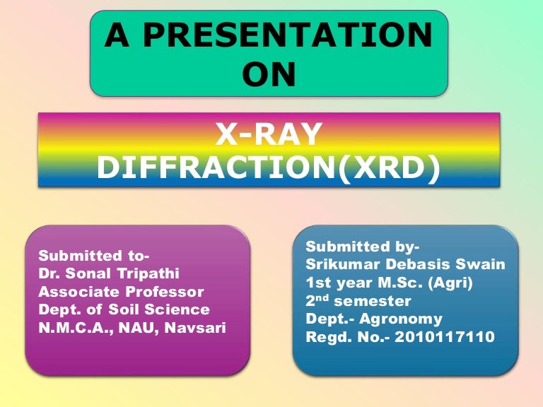 X ray diffraction(xrd) principle and use