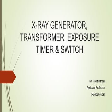 X-Ray Generators.pptx