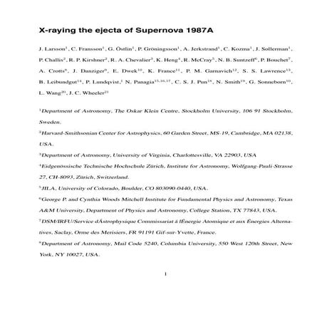 X raying the ejecta of supernova 1987 a