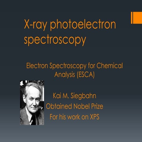X ray photoelectron spectroscopy