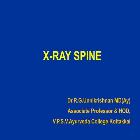 X-ray spine