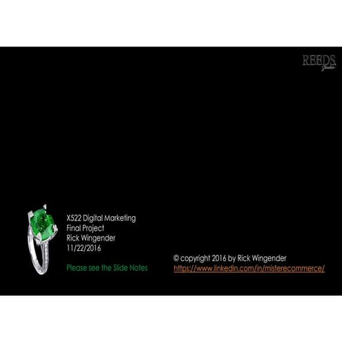 Ecommerce & Digital Marketing Strategy Presentation (No Notes) by Rick Wingender