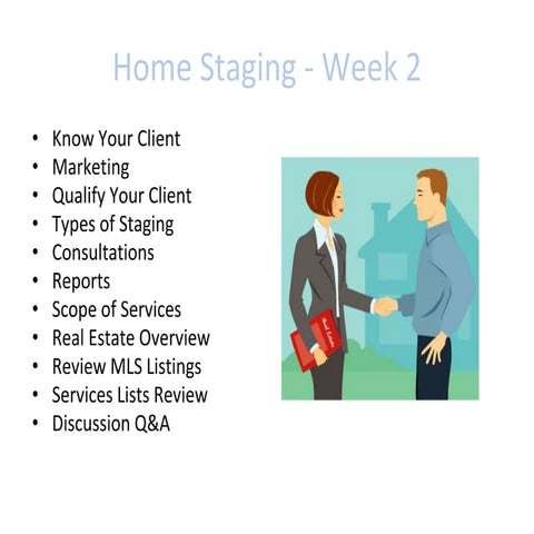 Home staging week 2
