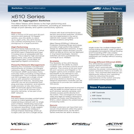 Allied Telesis x610 Series