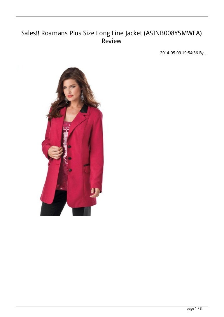 romans plus size coats