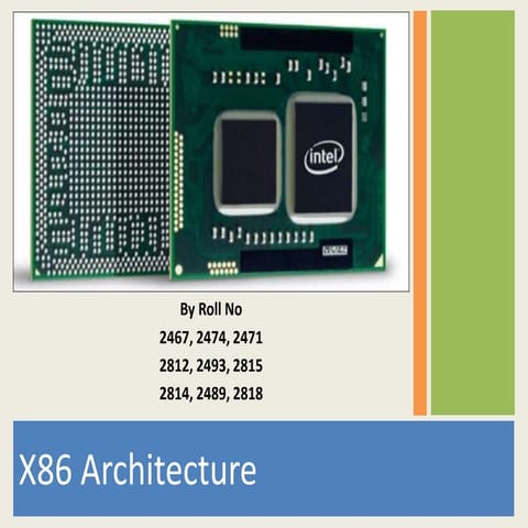 X86 Architecture | PPT