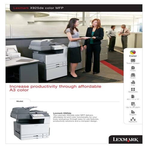 Lexmark Printer Hardware Infographics | PDF