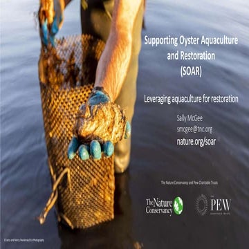 Leveraging Aquaculture for Restoration: An Overview of the Supporting ...
