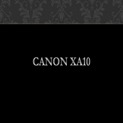 Canon XA10