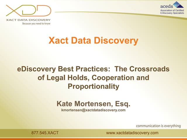 Xact aceds 5-7-14 webcast