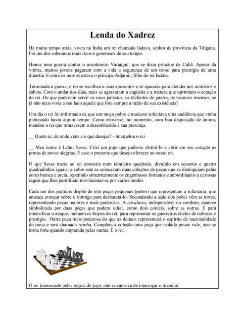 Lenda do Xadrez