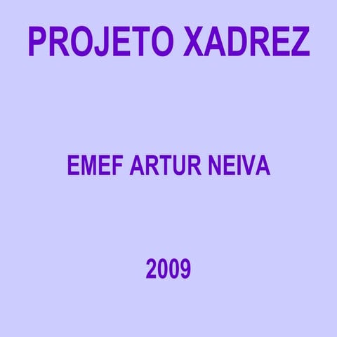 XADREZ - UMA GUERRA QUE UNE AS PESSOAS