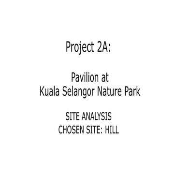 Site Analysis