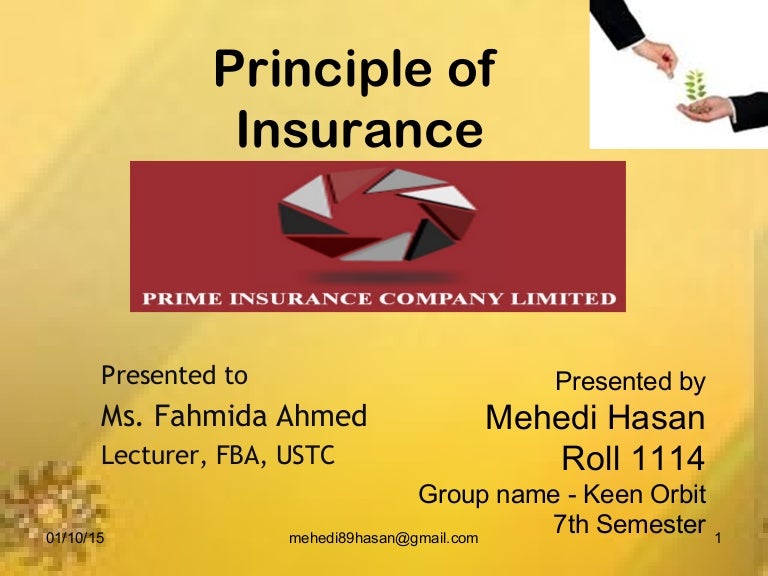 Principle of Insurance