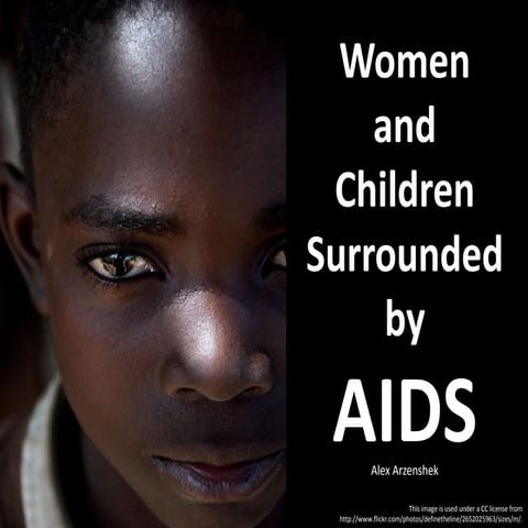 Women and Children Surrounded by AIDS 