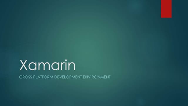 Xamarin Platform
