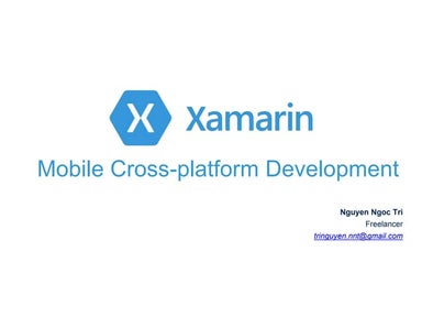 Xamarin Cross-Platform with Xamarin.Form, MvvmCross
