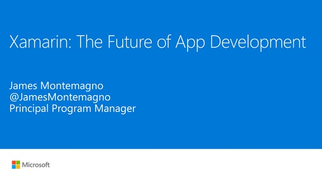 Xamarin: The Future of App Development
