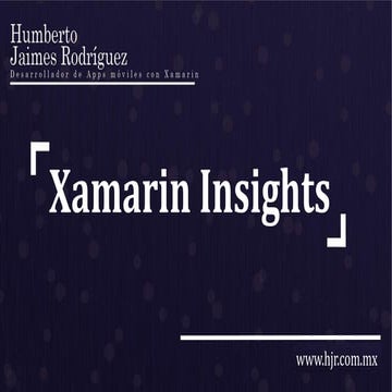 Xamarin insights
