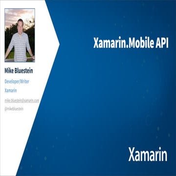 Xamarin mobile