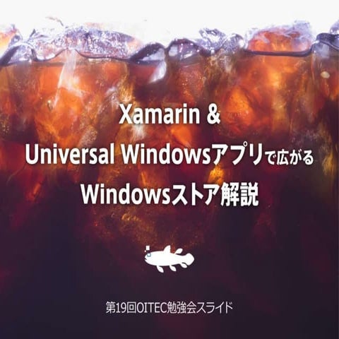 （公開用）Xamarin & universal windowsアプリで広がるwindowsストア解説