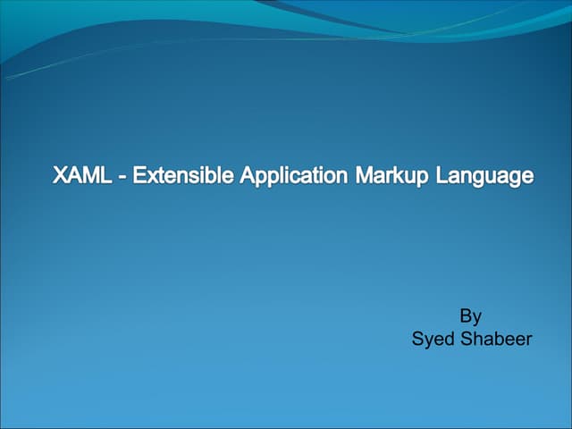 Xaml