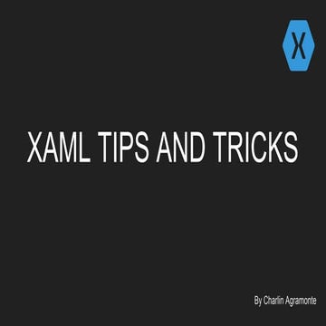 Xaml tips and tricks