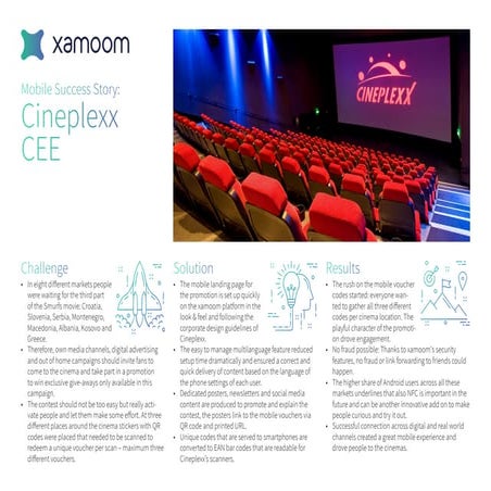 xamoom Marketing Success Story: Cineplexx CEE