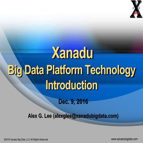 Silicon Valley Workshop: Xanadu introduction 