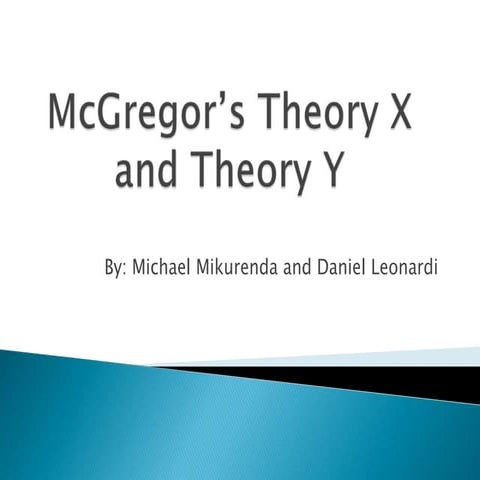 X and y theory presentation