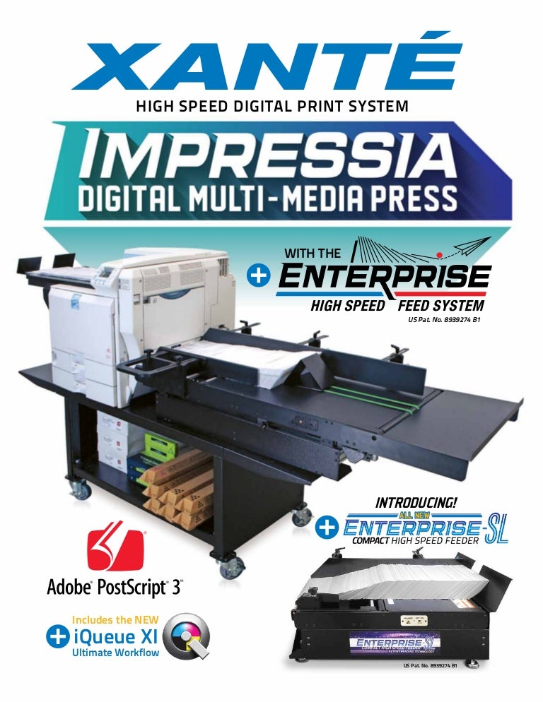 Xanté Impressia Digital MultiMedia Press (with Enterprise Feeder, St…