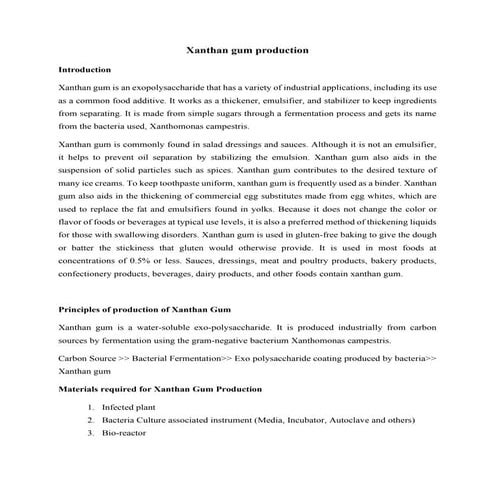 Xanthan gum production process ( Basics).pdf