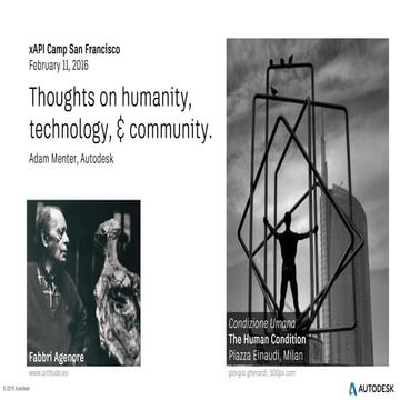 Thoughts on humanity, technology, and community