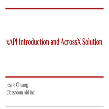 X api introduction and acrossx solution (1)