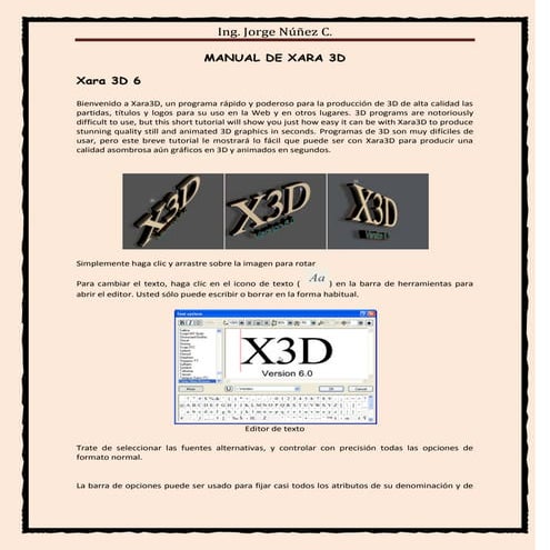 MANUAL XARA 3D VERSION 6