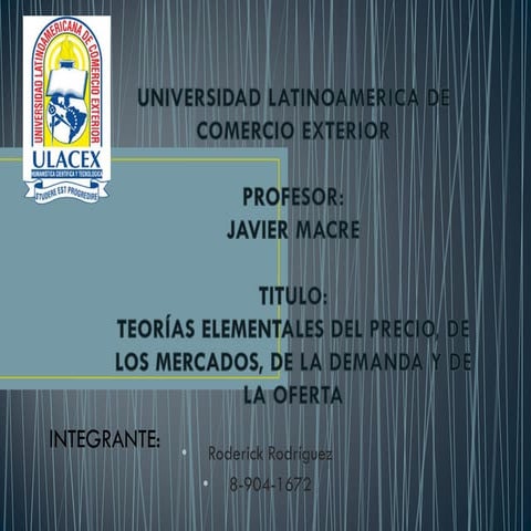 INTRODUCCIÓN A LA ECONOMÍA RODERICK RODRIGUEZ