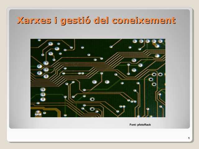 Xarxa i gestio del coneixement